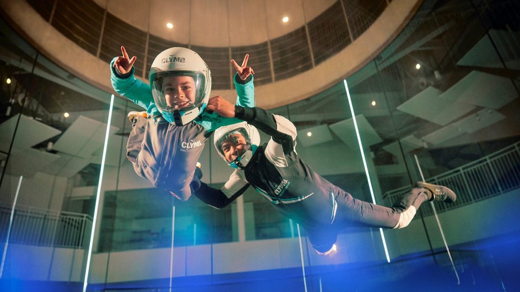 Clymb Indoor Skydiving Abu Dhabi – Flying Kid