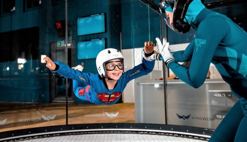 Windwerk Indoor Skydiving – Super Hero Kid