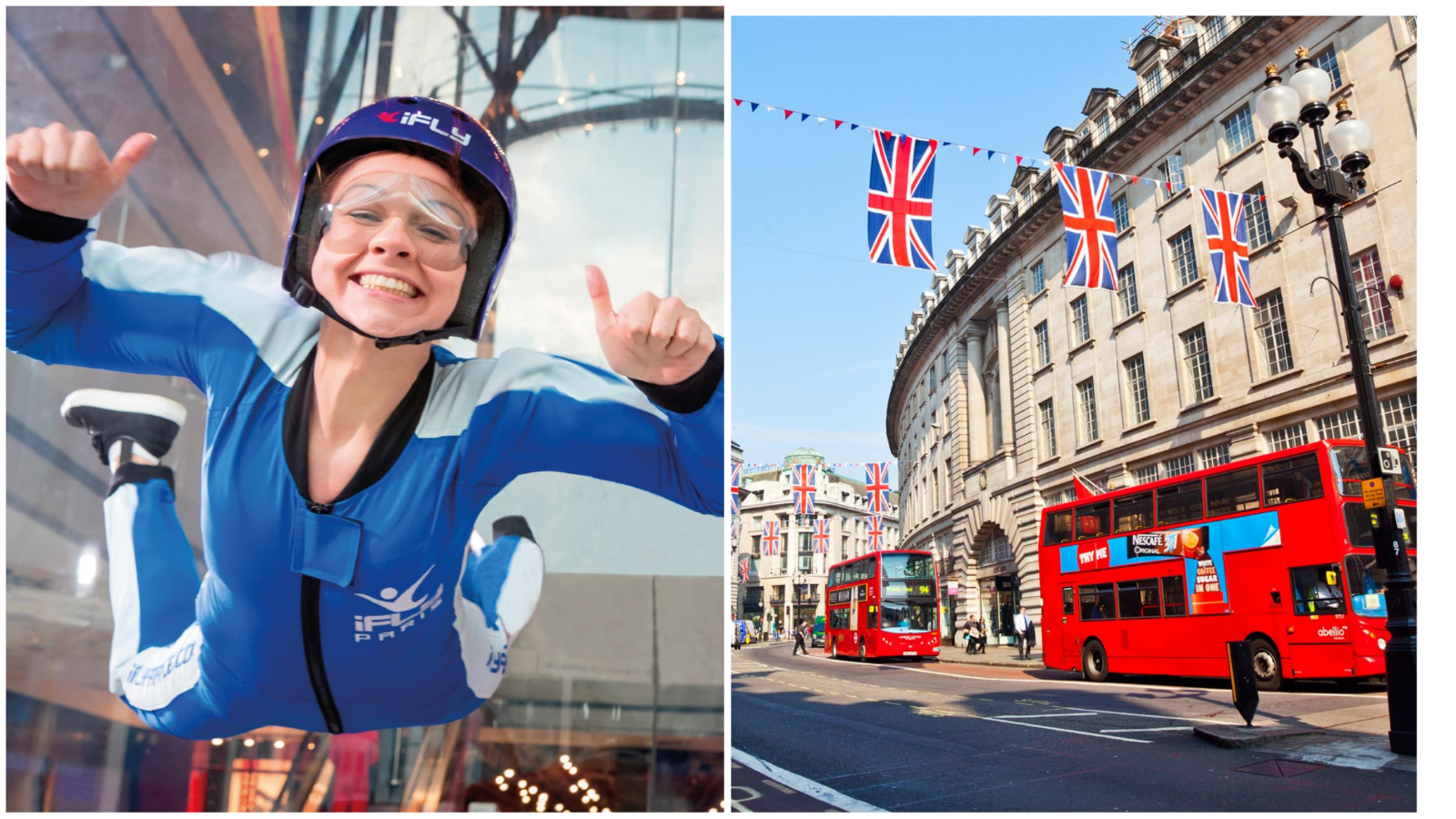 Indoor skydiving in London