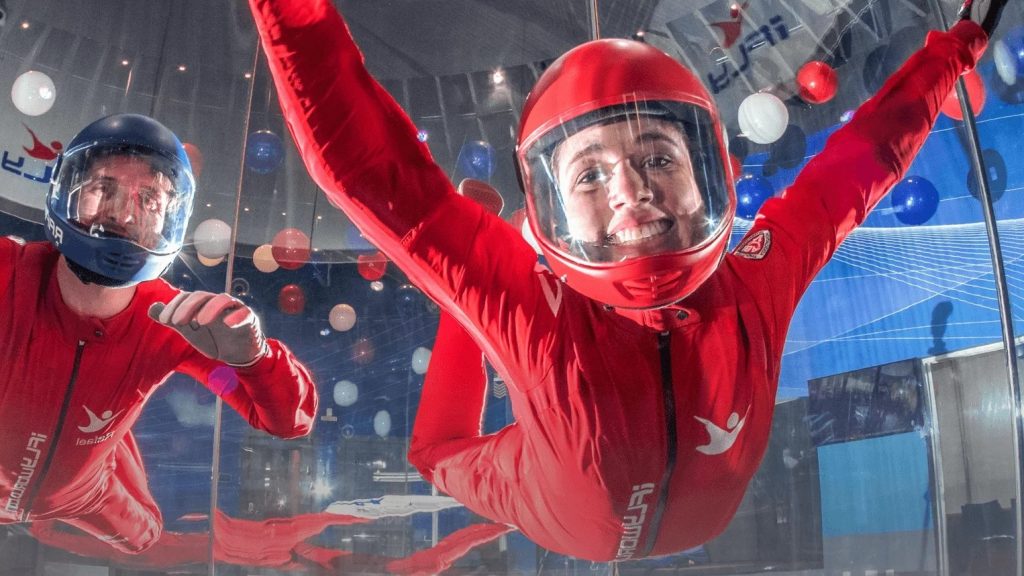 Indoor Skydiving Houston – Happy Girl Flying